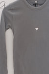 BASERANGE 25 Early Spring Heart Shaped Long Sleeve T-shirt BAS-TOHLS-RB-SP25-BOW BLUE